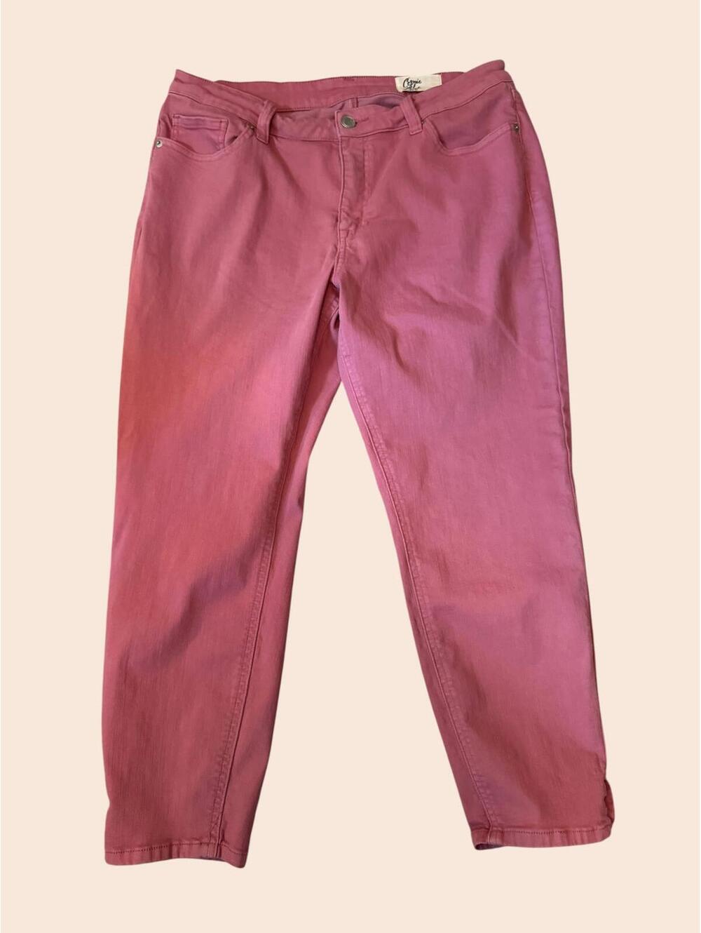 Cosmic Blue Love Pink Denim Jeans Size 32